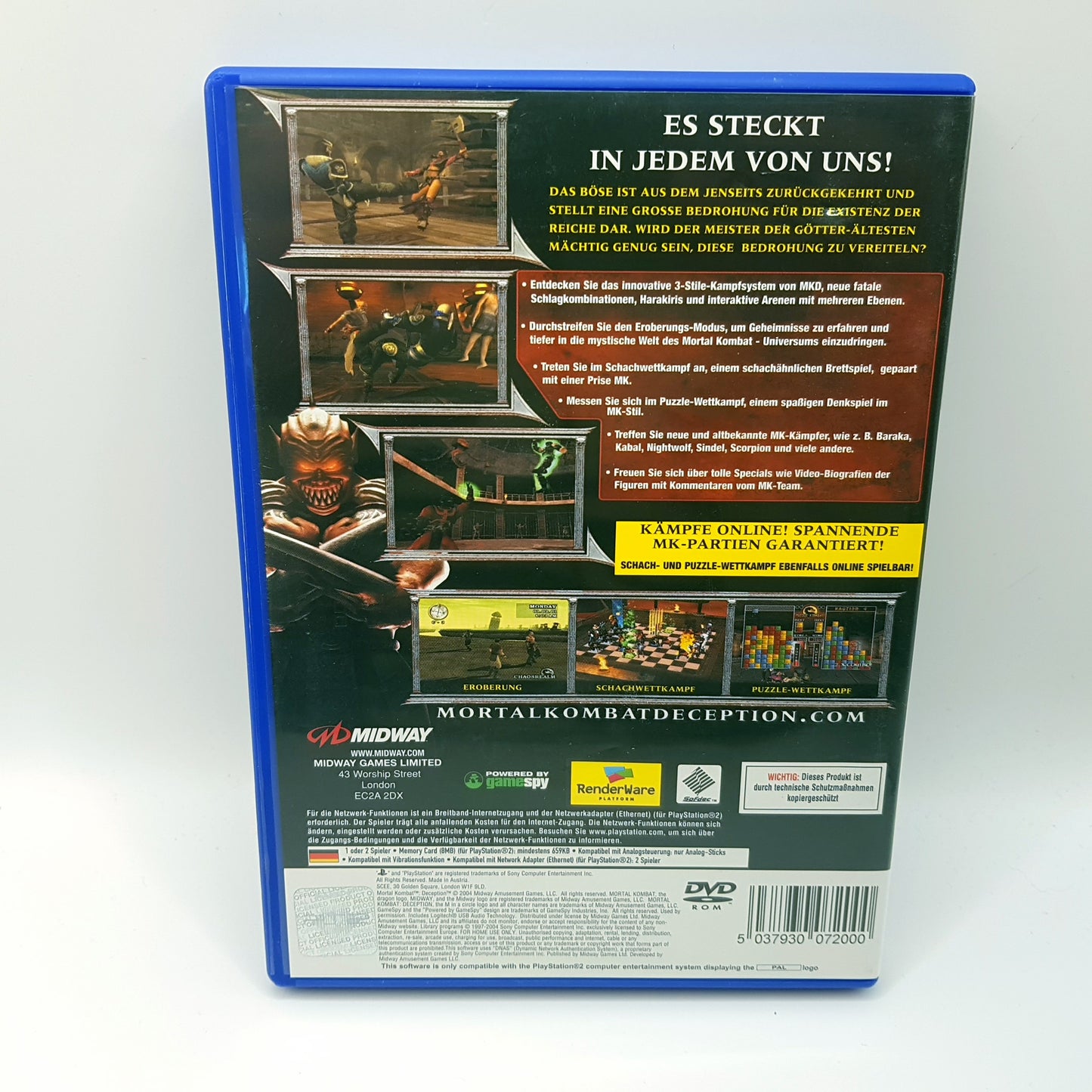 Playstation 2 Ps2 - Mortal Kombat Deception - gebraucht