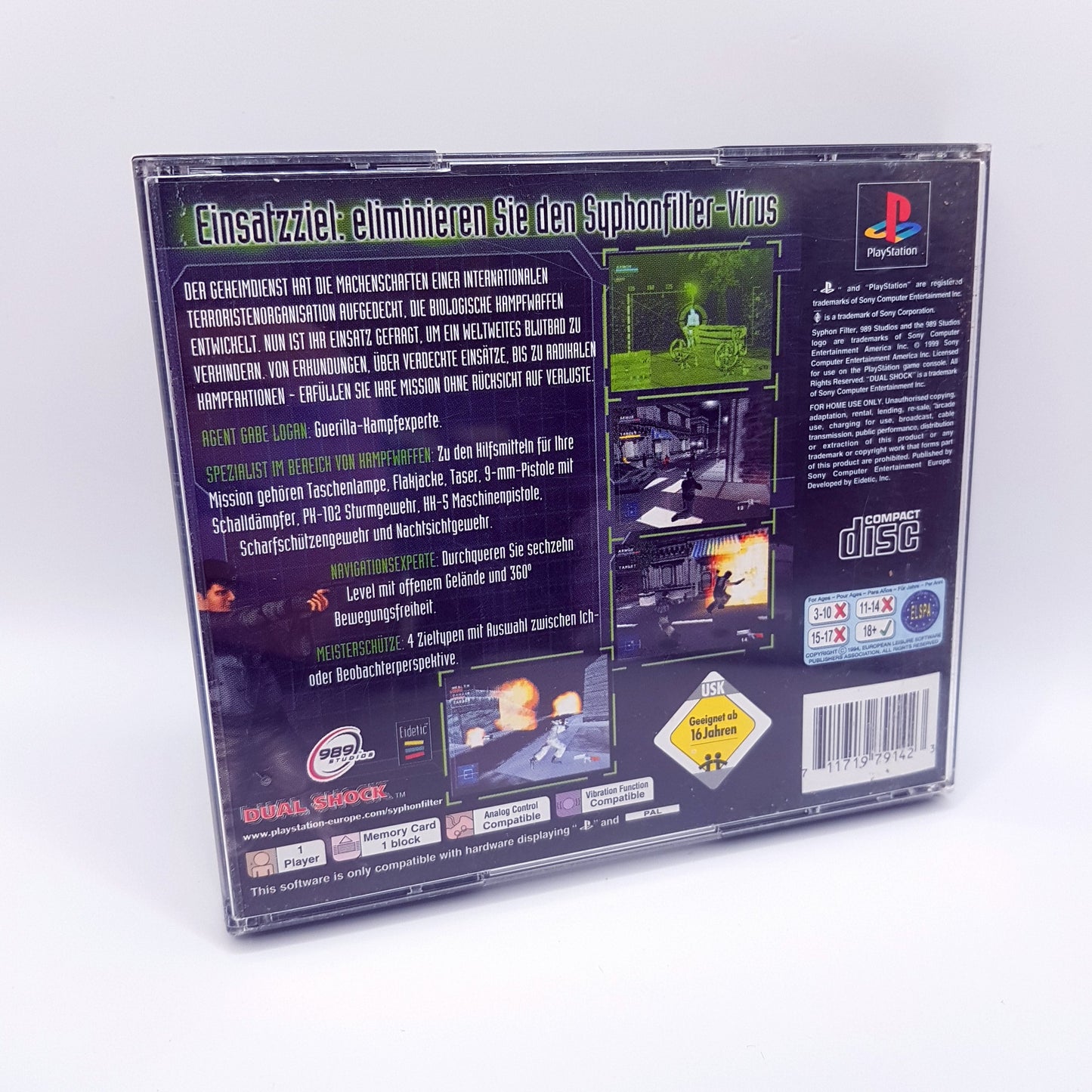 Ps1 Playstation 1 - Syphon Filter - OVP - gebraucht