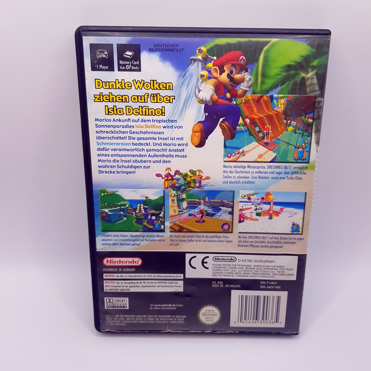 Nintendo Gamecube - Super Mario Sunshine - gebraucht