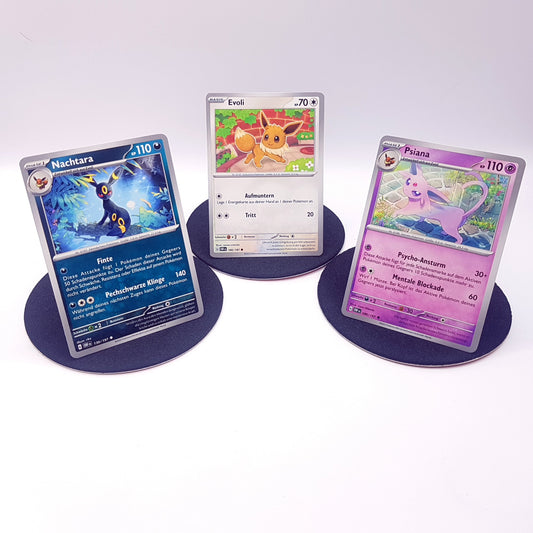 Pokemon Karten - Evoli 166/197 & Nachtara 130/197 & Psiana 086/167 - deutsch