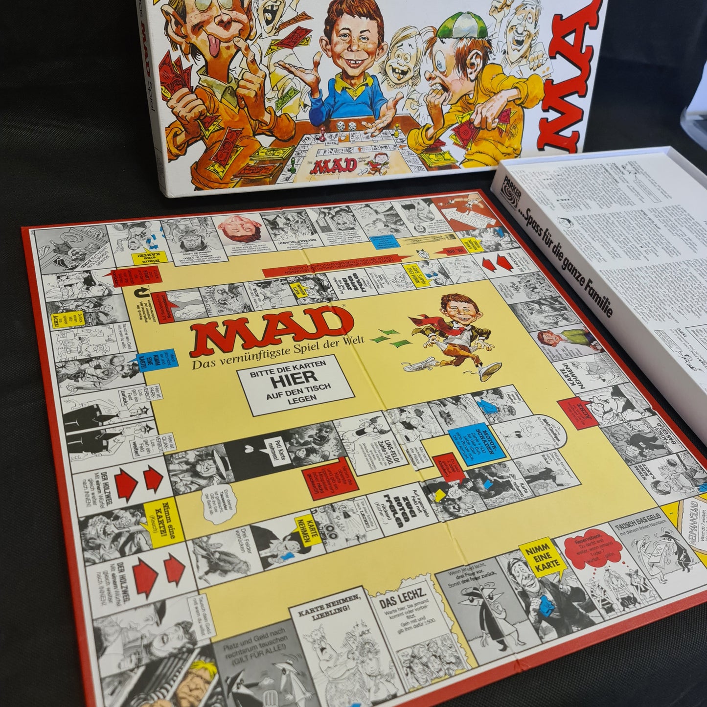 Das MAD Spiel - Brettspiel Gesellschaftsspiel Parker 2-4 Spieler - 1982