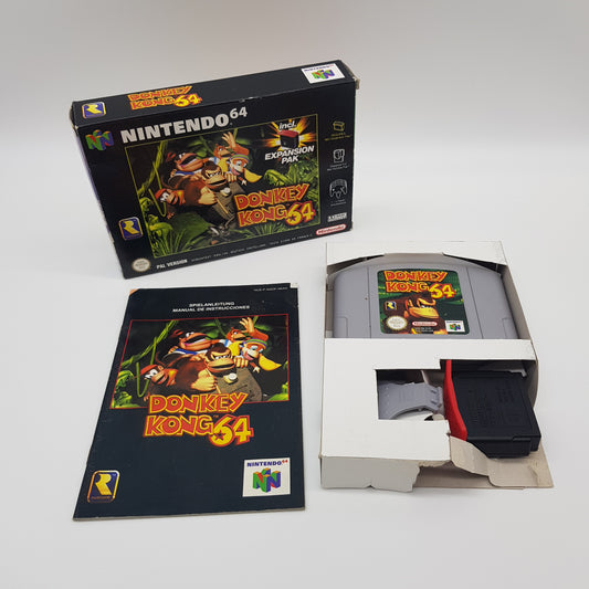 Nintendo 64 - N64 - Donkey Kong 64 mit Expansion Pak - PAL - inkl OVP und Anleitung