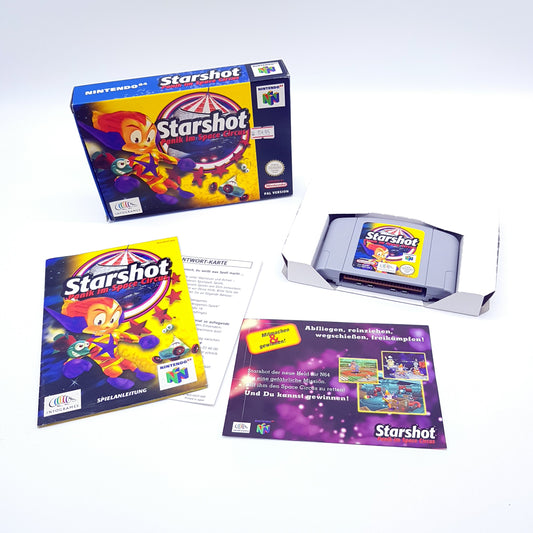 Nintendo 64 - N64 Starshot - Panik im Space Circus - PAL - inkl OVP und Anleitung