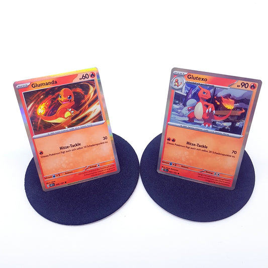 Pokemon Karten - Glumanda 023/197 holo & Glutexo 026/197 holo - deutsch