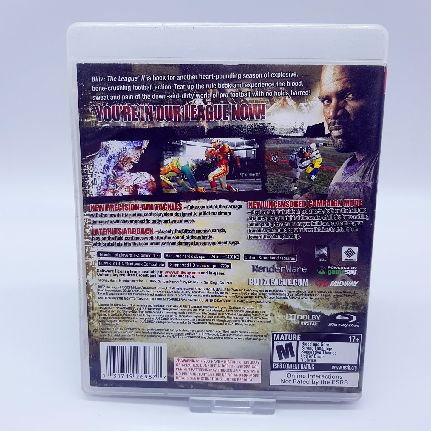 Ps3 Playstation 3 - Blitz: The League II 2 - gebraucht