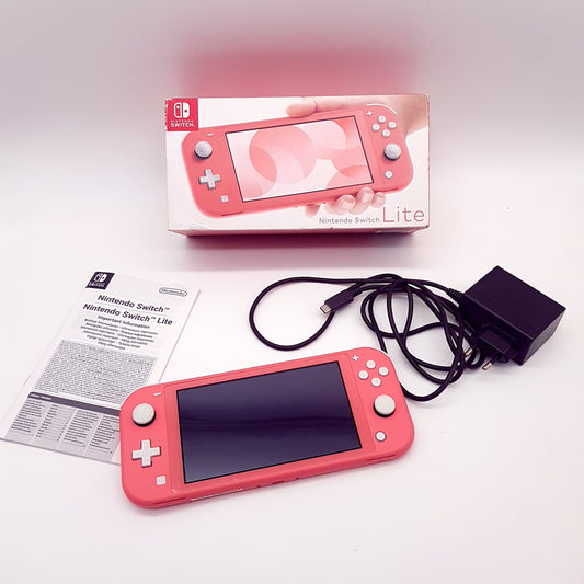 Nintendo Switch Lite Konsole Koralle Coral mit OVP - gebraucht