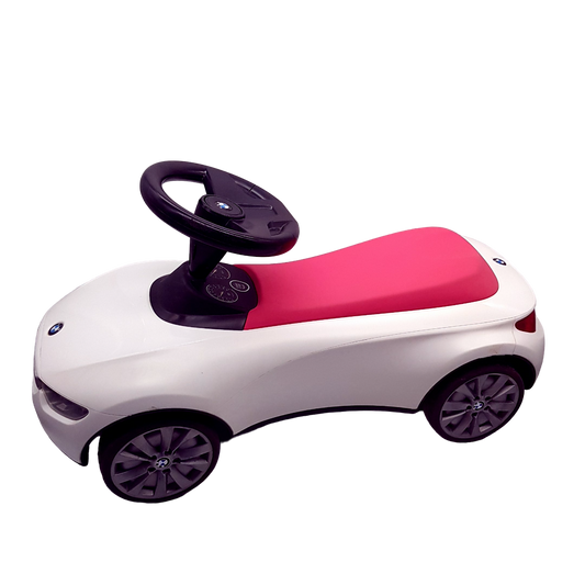 Original BMW Baby Racer III Motorsport weiß & pink / himbeerrot für Kinder - gebraucht