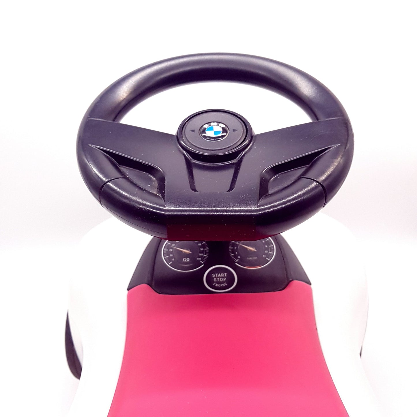 Original BMW Baby Racer III Motorsport weiß & pink / himbeerrot für Kinder - gebraucht