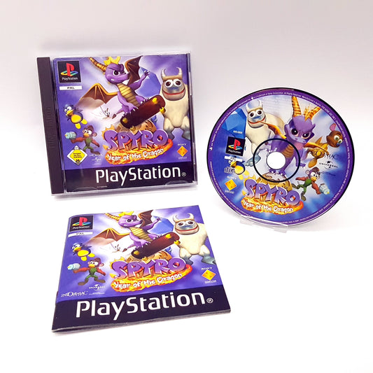 Ps1 Playstation 1 - Spyro - Year of the Dragon - mit OVP und Anleitung