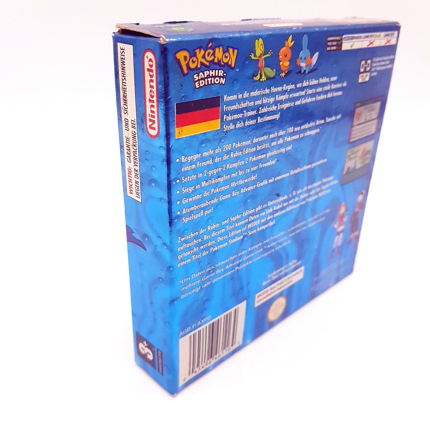 Nintendo Gameboy Advance Spiel GBA - Pokemon Saphir Edition - deutsch - mit OVP