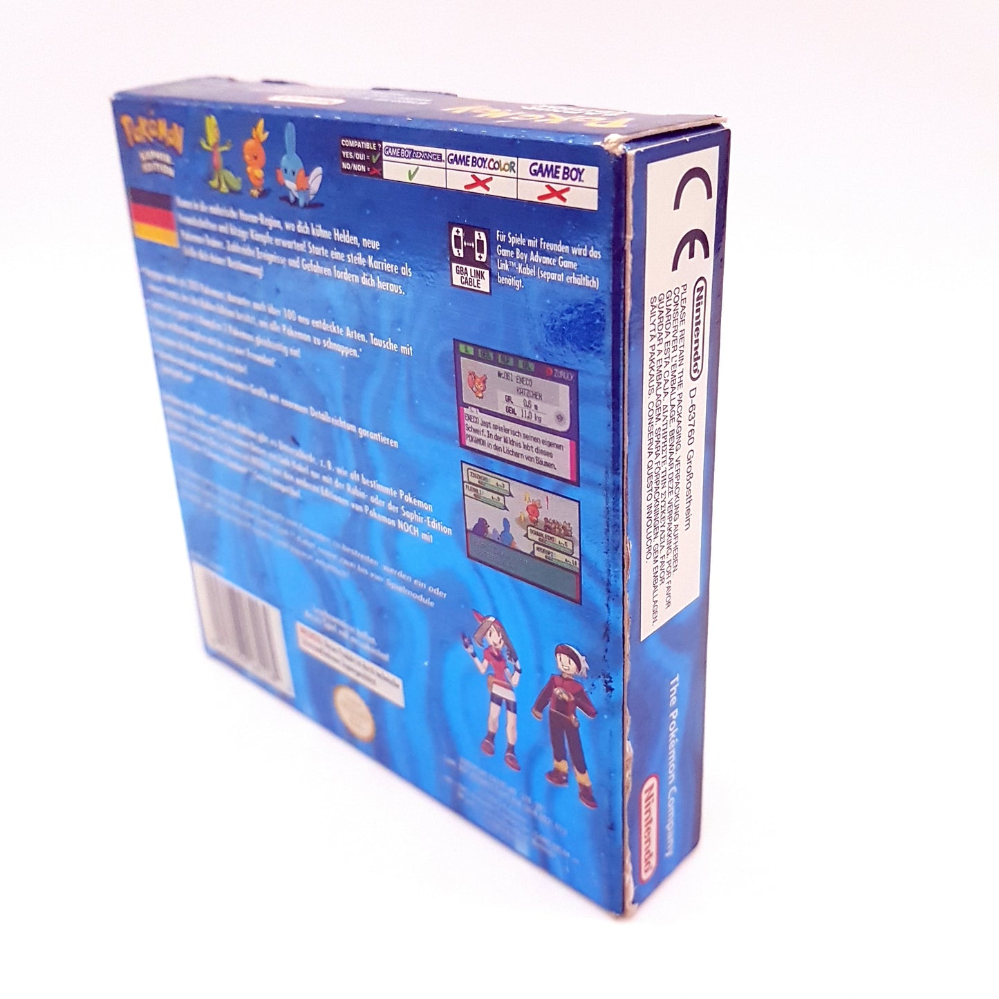 Nintendo Gameboy Advance Spiel GBA - Pokemon Saphir Edition - deutsch - mit OVP