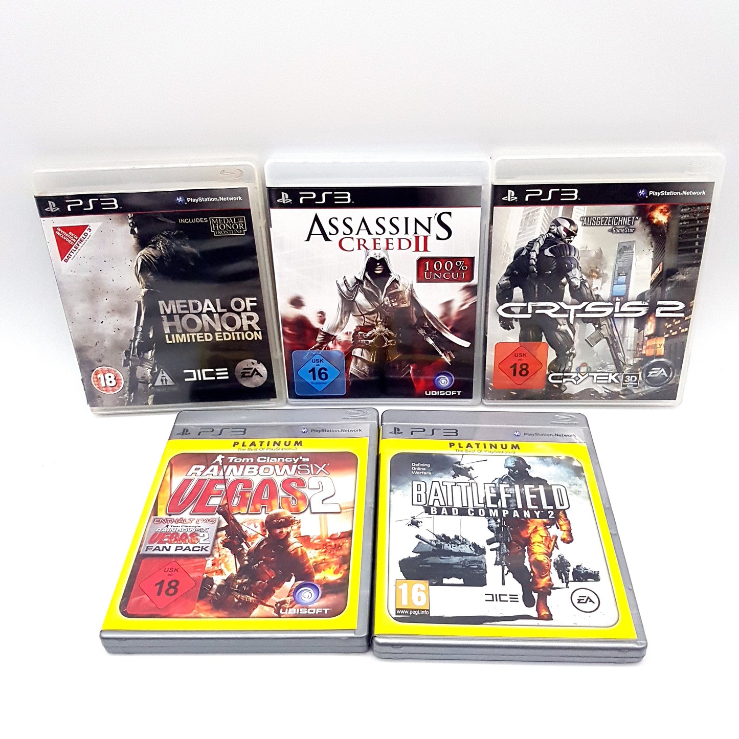 Ps3 Playstation Slim Konsole 500GB Cech-4204C+ 2 Controller + 5 Spiele