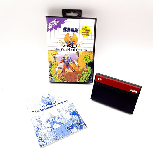 SEGA Master System - Y's The Vanished Omens - Spiel inkl OVP & Anleitung