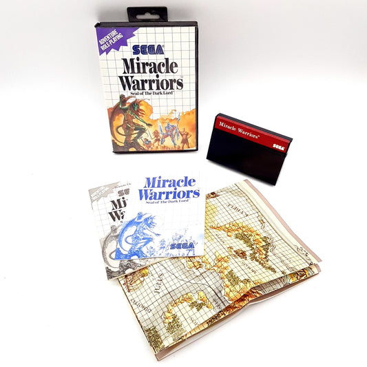 SEGA Master System - Miracle Warriors Seal of The Dark Lord - Spiel OVP Anleitung Karte