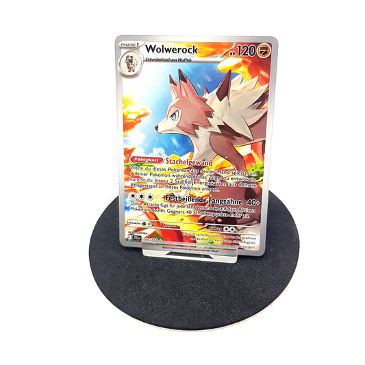 Pokemon Wolwerock 166/159 Holo Illustration Rare - Reisegefährten - deutsch - NM