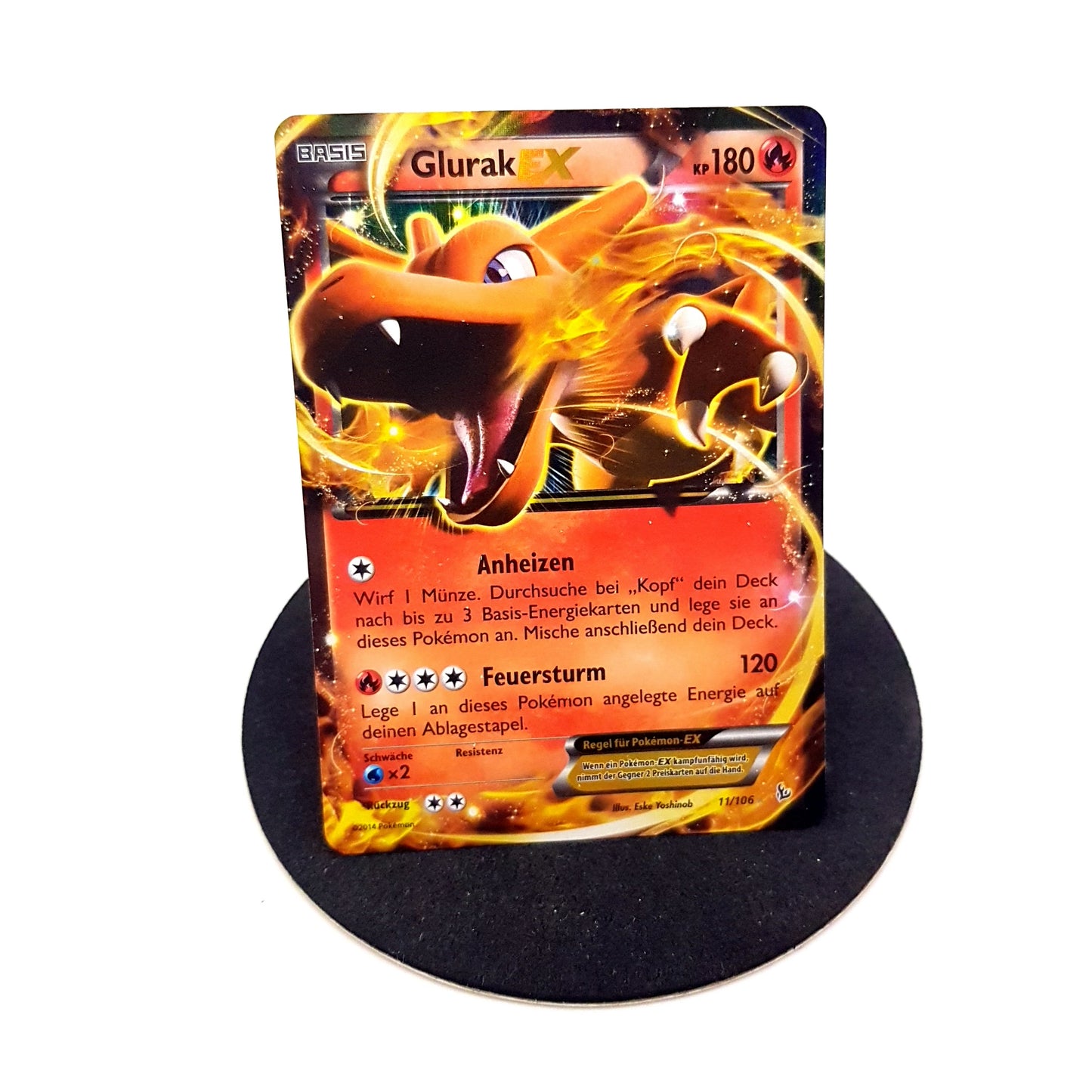 Pokemon Glurak EX 11/106 Flammenmeer deutsch