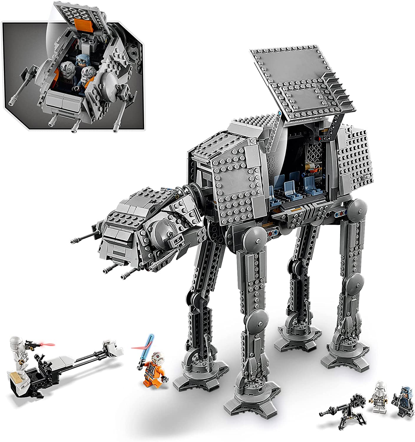 LEGO 75288 Star Wars AT-AT Spielzeug Set zum 40. Jubiläum inkl Luke Skywalker NEU & OVP
