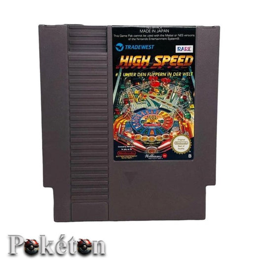NES Spiel - High Speed Flipper Pinball - Nintendo Entertainment System - PAL - sehr gut