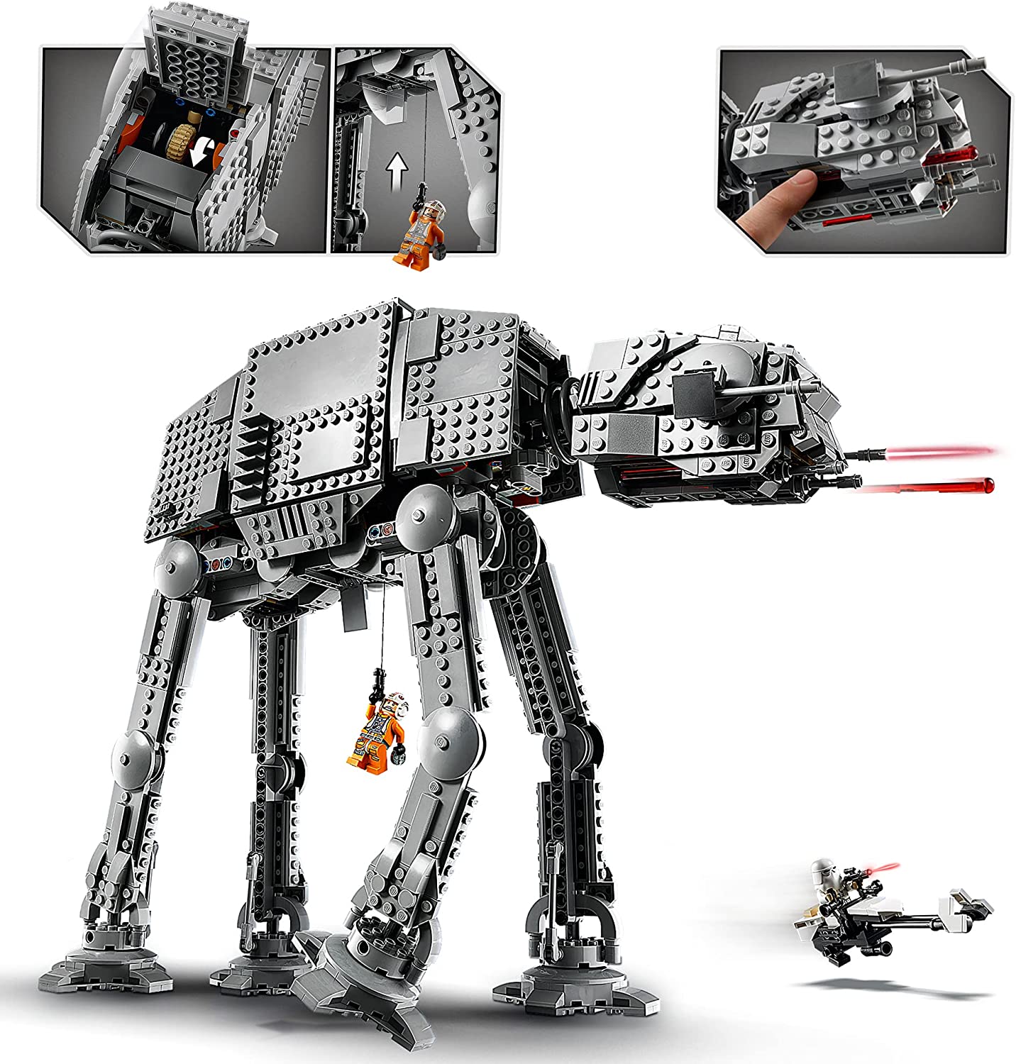 LEGO 75288 Star Wars AT-AT Spielzeug Set zum 40. Jubiläum inkl Luke Skywalker NEU & OVP