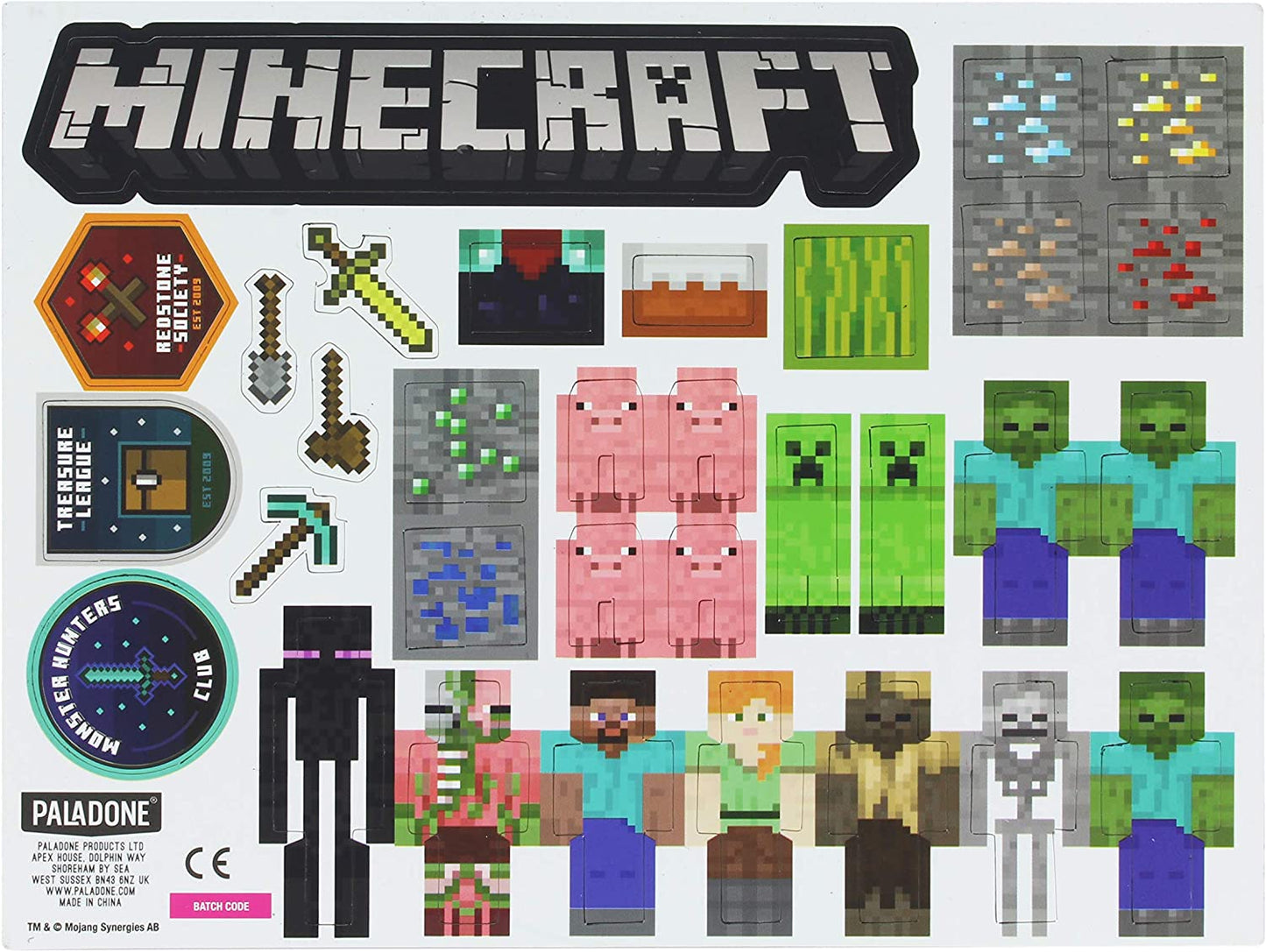 Minecraft Magnet Set Kühlschrankmagnete Build your own Level (84 Stück)