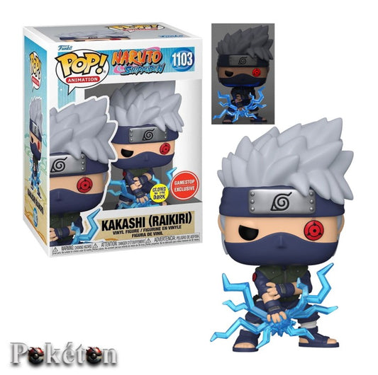 FUNKO POP Naruto Shippuden #1103 Kakashi (Raikiri) Glows in the Dark - Vinyl Figur NEU