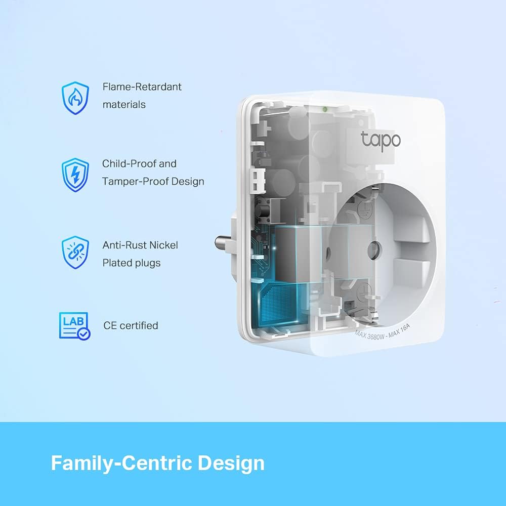 TP-Link Tapo Smart Home WLAN Steckdose P110 Alexa Energieverbrauchskontrolle