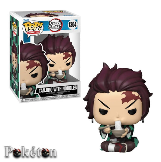 FUNKO POP Demon Slayer #1304 Tanjiro with Noodles - Vinyl Figur NEU