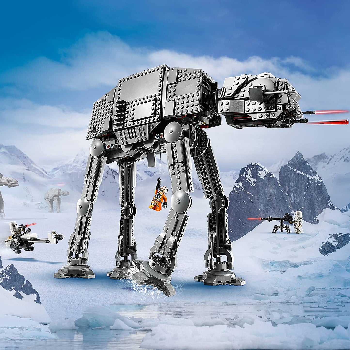 LEGO 75288 Star Wars AT-AT Spielzeug Set zum 40. Jubiläum inkl Luke Skywalker NEU & OVP