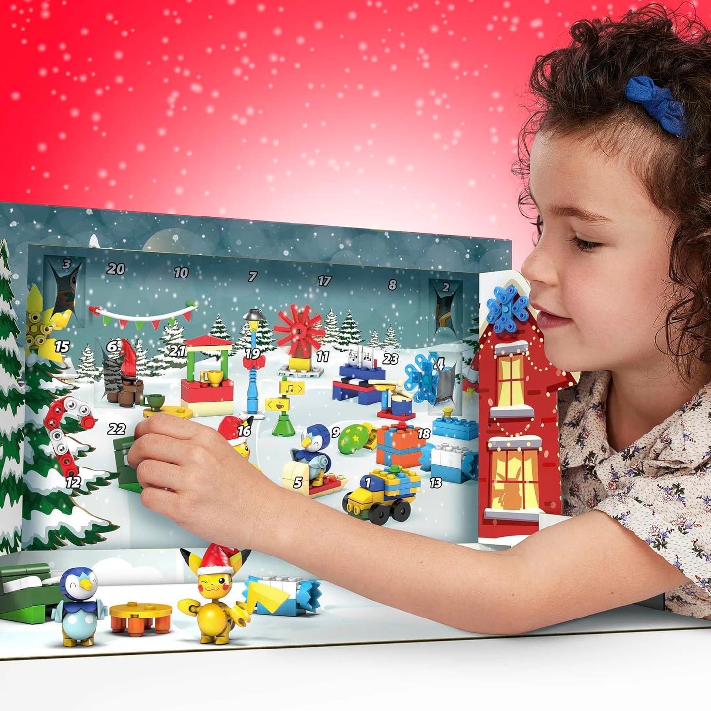 Mega GYG99 Mattel - Pokemon Adventskalender 202 Teile Spielzeug - Pikachu - NEU