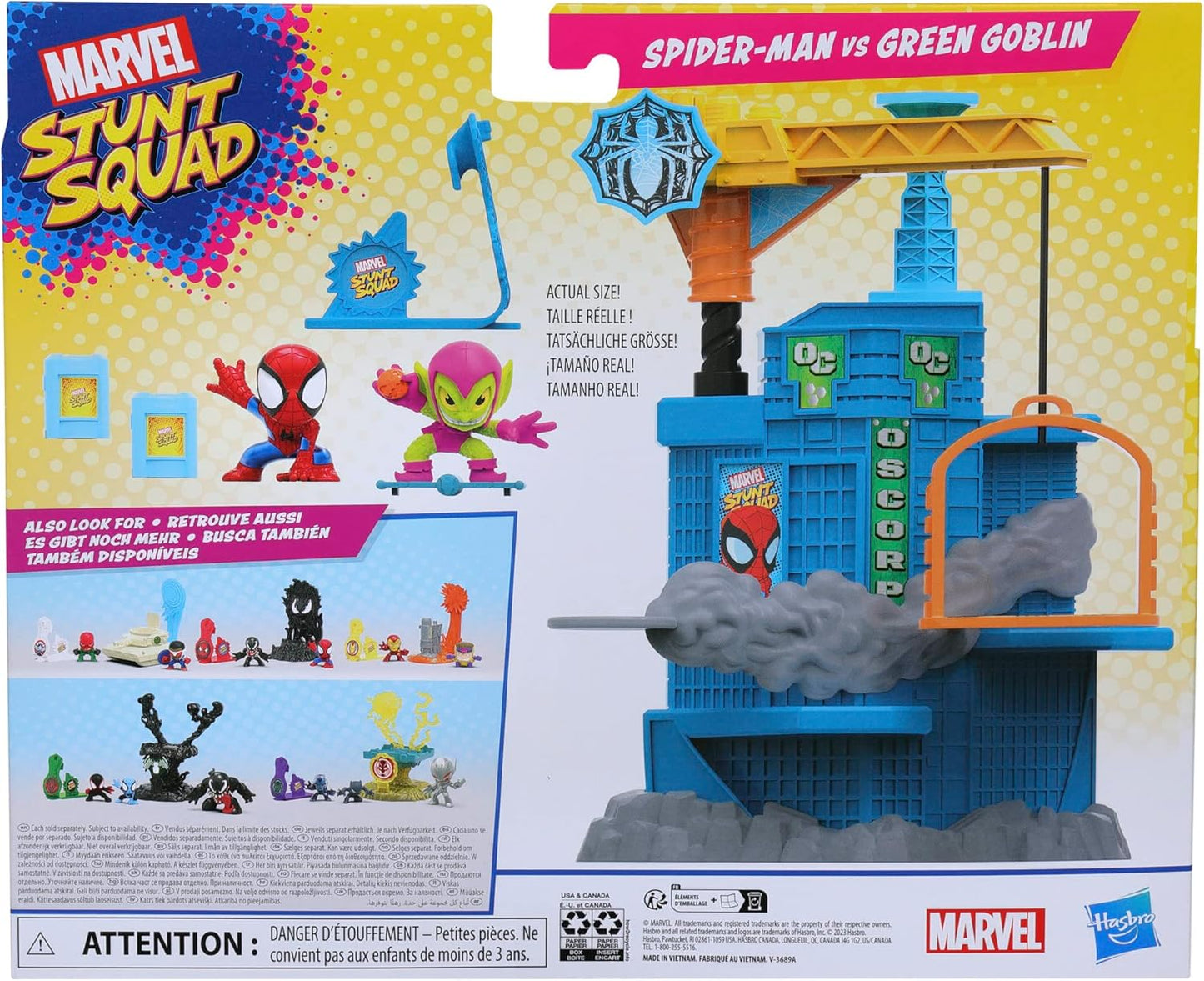 Hasbro Crane Smash Spider-Man vs. Grüner Kobold - Spielzeug Action Figur - NEU