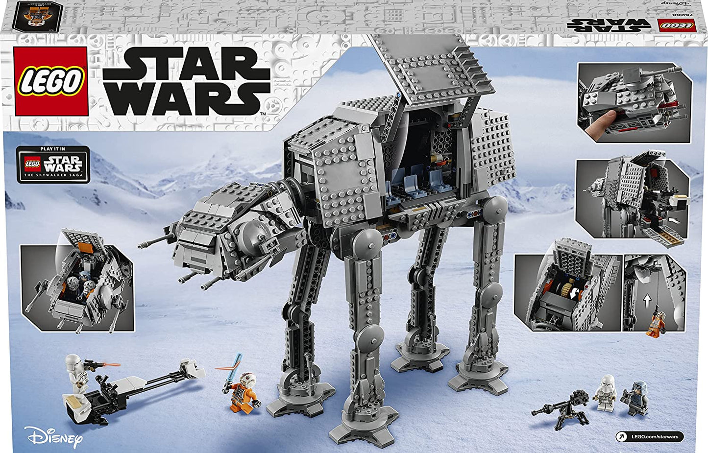 LEGO 75288 Star Wars AT-AT Spielzeug Set zum 40. Jubiläum inkl Luke Skywalker NEU & OVP
