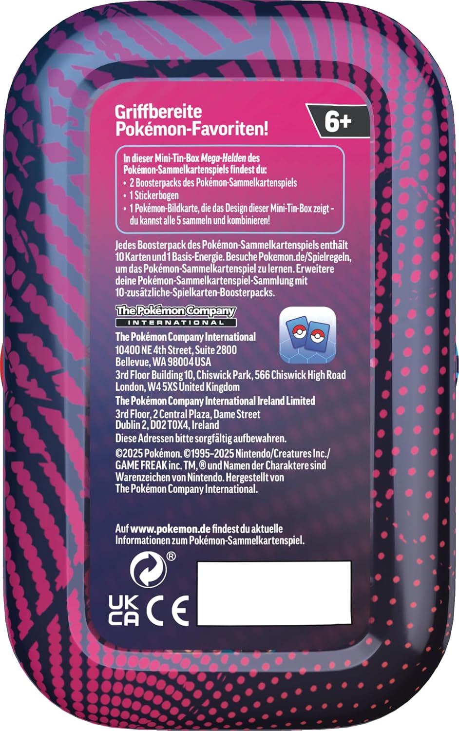 Pokémon Mini-Tin-Box Mega-Helden – Mega-Lucario (deutsch) Sammelkarten