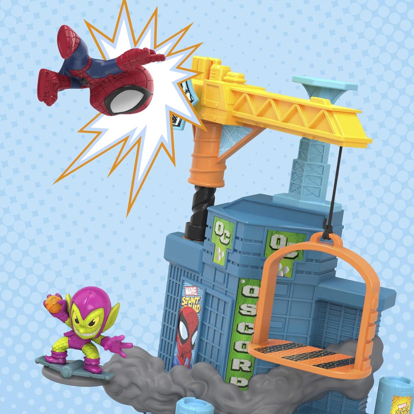 Hasbro Crane Smash Spider-Man vs. Grüner Kobold - Spielzeug Action Figur - NEU