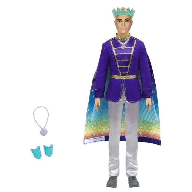 Barbie GTF93 - Dreamtopia 2-in-1 Ken-Puppe - Verwandlung von Prinz zu Meermann