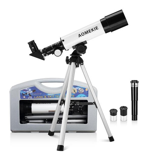 Teleskop Kinder Einsteiger 90x Vergrößerung Astronomisches Fernrohr Refraktor