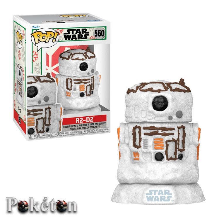FUNKO POP Star Wars Christmas Holiday #560 R2-D2 Schneemann - Vinyl Figur NEU