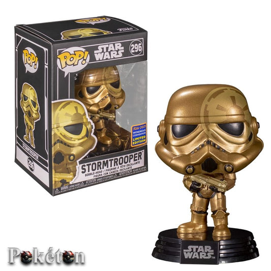 FUNKO POP Star Wars #296 Golden Stormtrooper - Vinyl Figur NEU