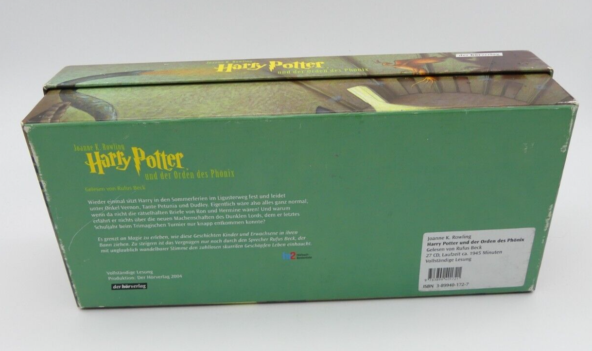 Harry Potter und der Orden des Phönix - Hörbuch Hörspiel - 27 Audio CDs Rufus Beck