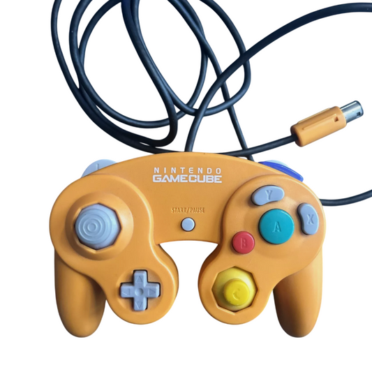 Gamecube Controller orange Original Nintendo - sehr guter Zustand