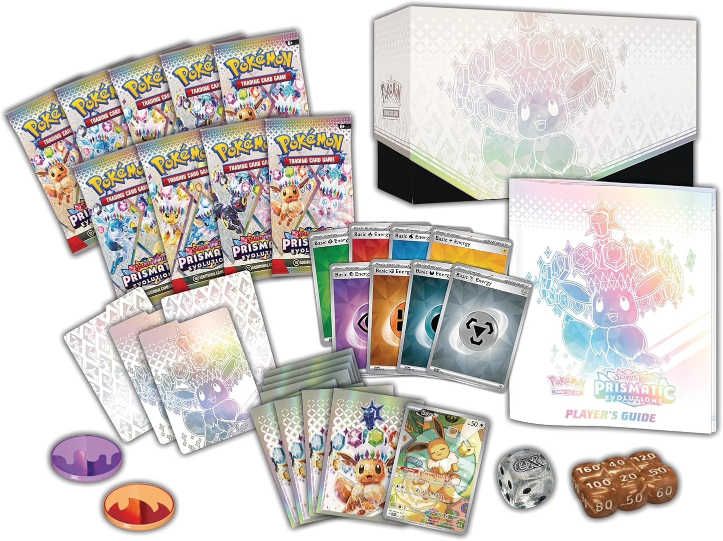 Pokemon prismatic Evolutions Elite Trainer Box ETB (9 Booster & Evoli Promo) EN