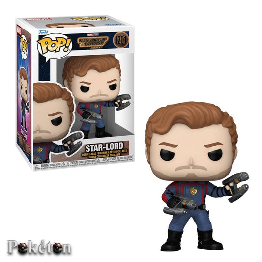 FUNKO POP Marvel Guardians of the Galaxy #1201 Star Lord - Bobble Head Figur NEU OVP