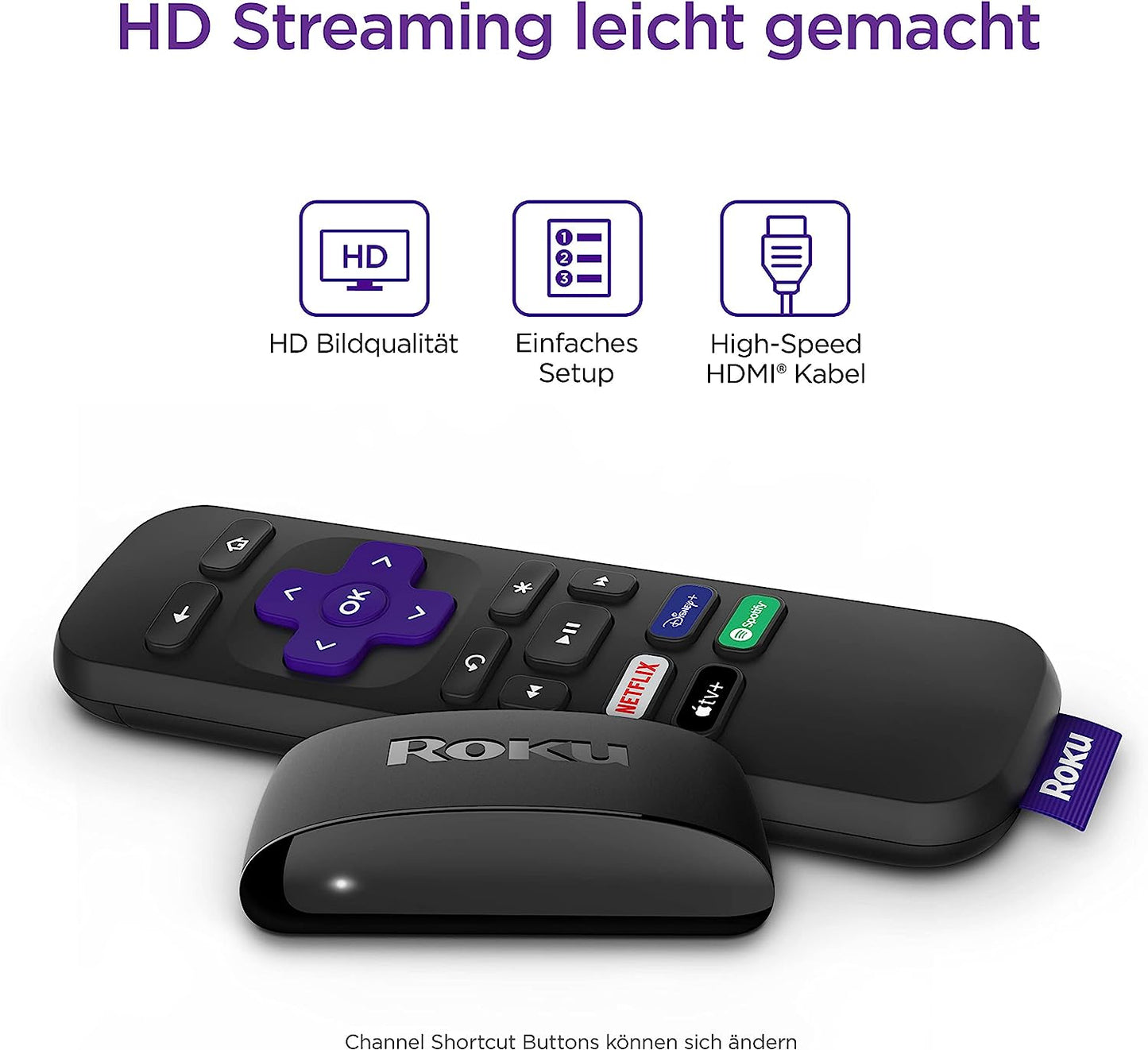 Roku Express | HD-Streaming Media Player | Funktioniert nur in Deutschland