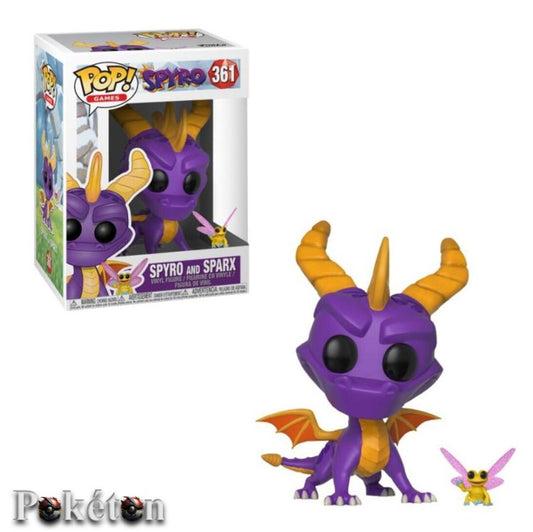 FUNKO POP Games #361 Spyro and Sparx - Vinyl Figur NEU