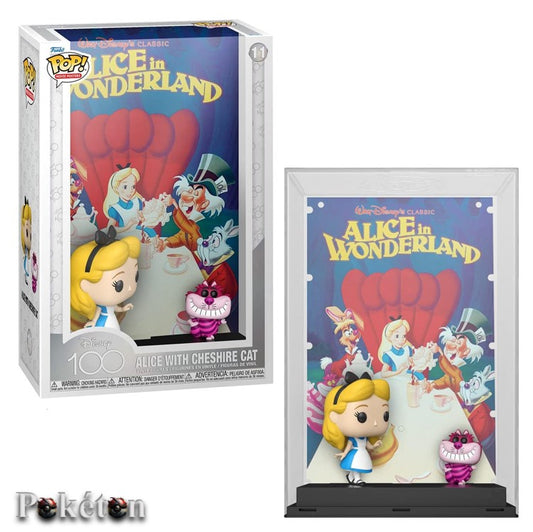 FUNKO POP Movie Poster Disney #11 Alice with Cheshire Cat 28 x 44 cm - Vinyl Figur NEU