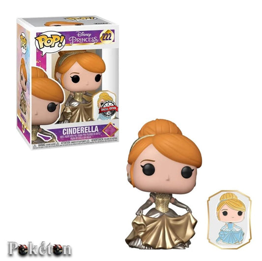 FUNKO POP Disney Princess Celebration #222 Cinderella mit Pin - Vinyl Figur OVP NEU