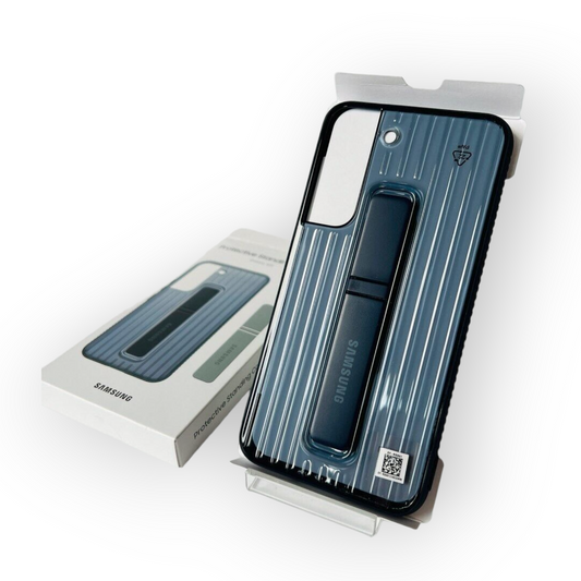 Original Samsung Galaxy S22 Protective Standing Cover Schutzhülle Case - Navy Blue