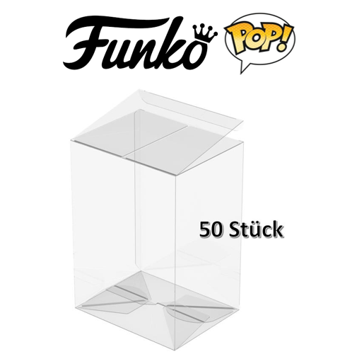 FUNKO POP Protector Boxen (50 Stück) Schutzhüllen für deine Figuren