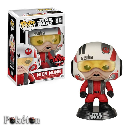 FUNKO POP Star Wars #88 Nien Nunb - Vinyl Figur NEU