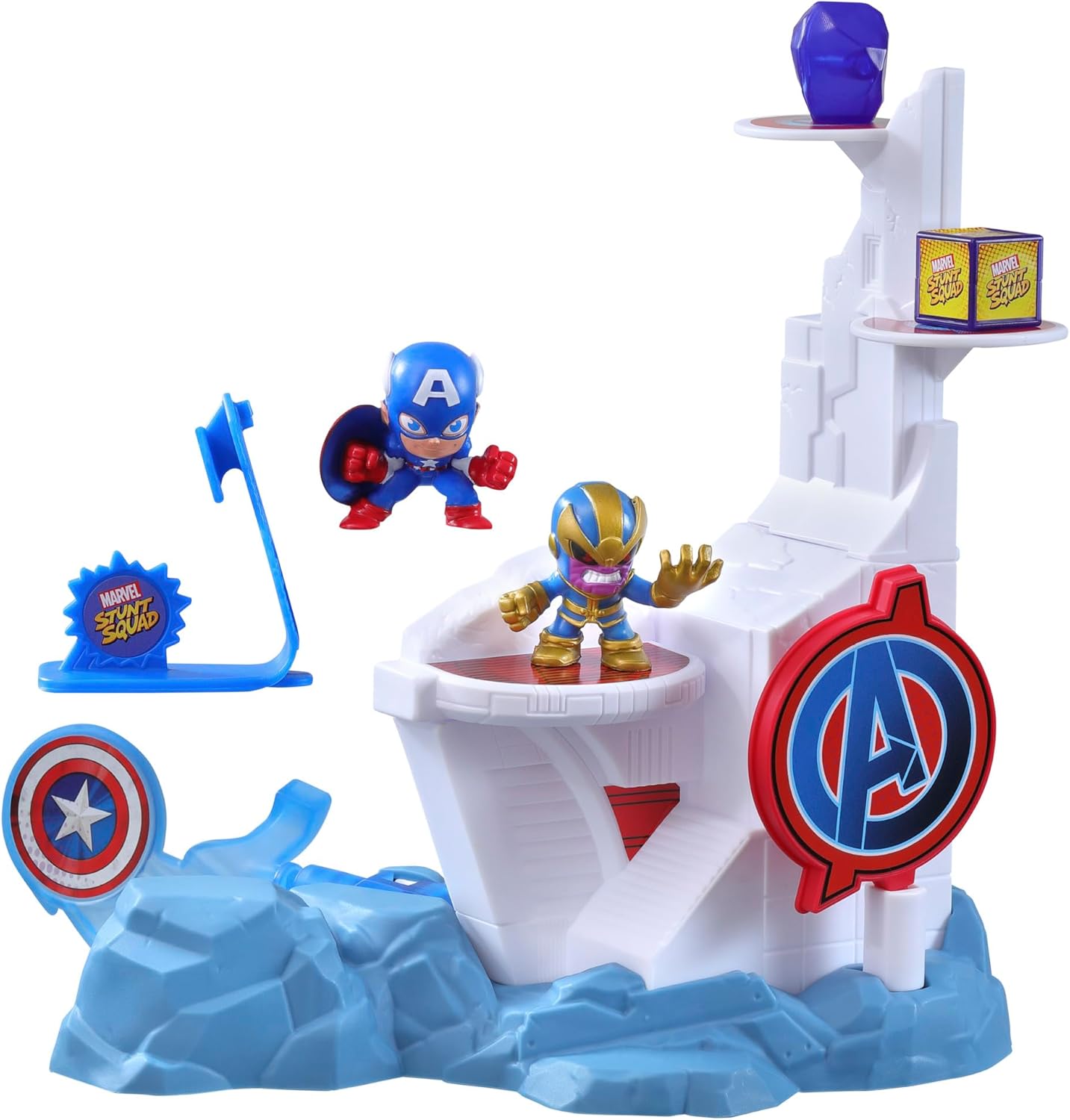 Hasbro Marvel Stunt Squad Captain America vs. Thanos - Spielzeug Action Figur - NEU