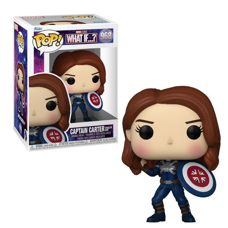 FUNKO POP Marvel What if...? #968 Captain Carter Stealth Suit - Vinyl Figur NEU